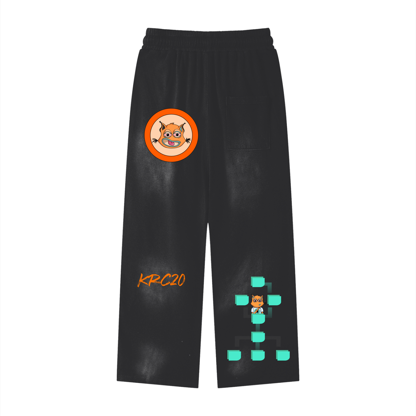 "KASnip Tech" Effortless Athleisure Pure Cotton Handcrafted Monkey Wash Loose fit Sweatpants - 350 GSM