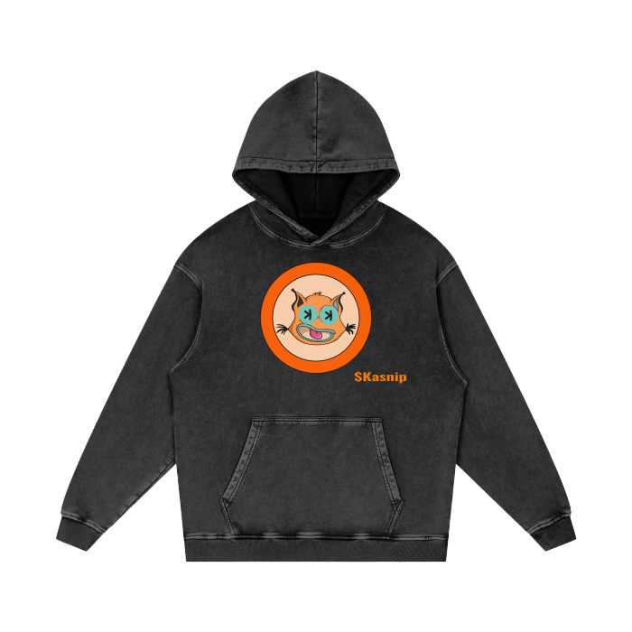 “KASxKASNIP” Acid Wash Oversize Hoodie - 420 GSM