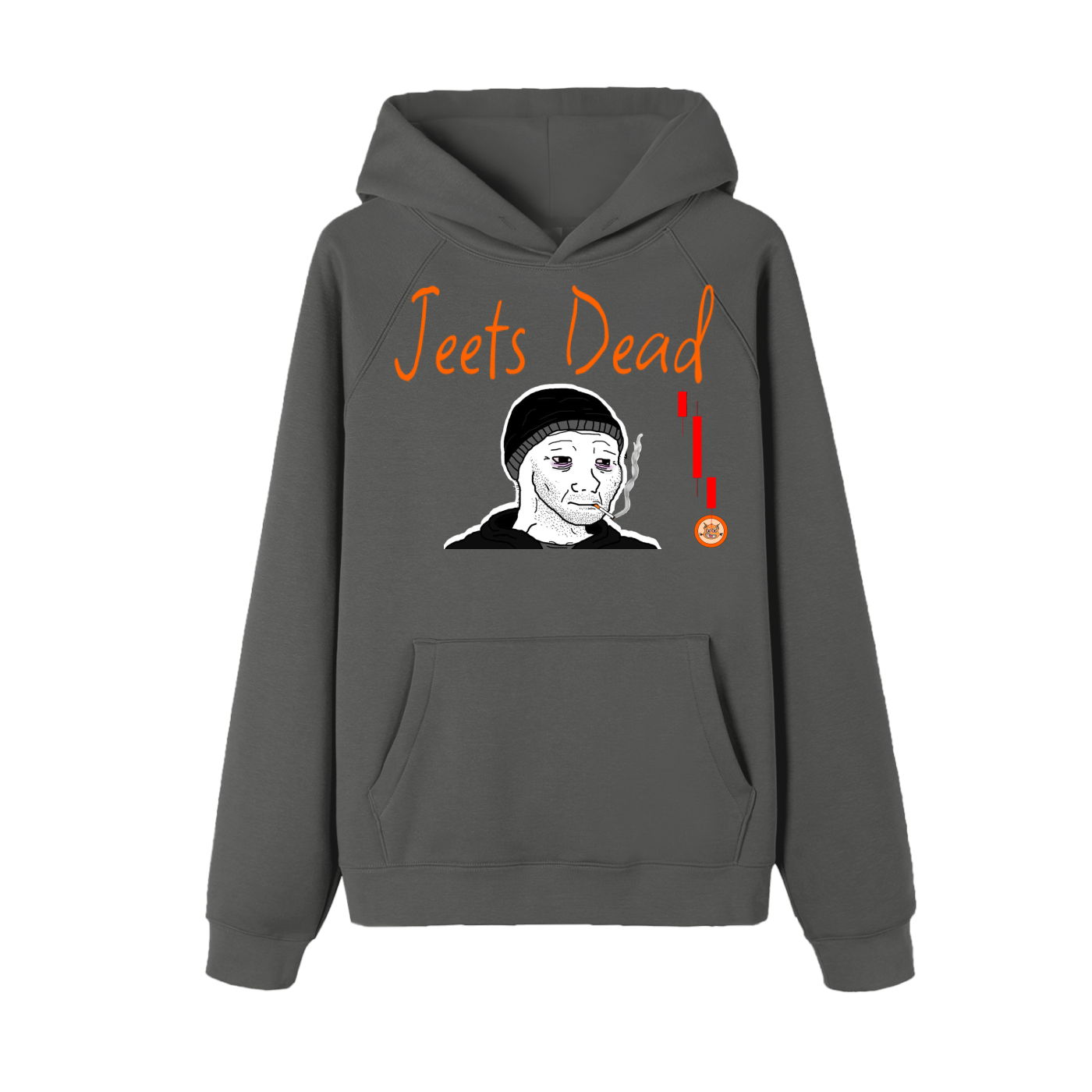 "Jeets Dead" Essential Raglan Sleeve Hoodie - 360 GSM