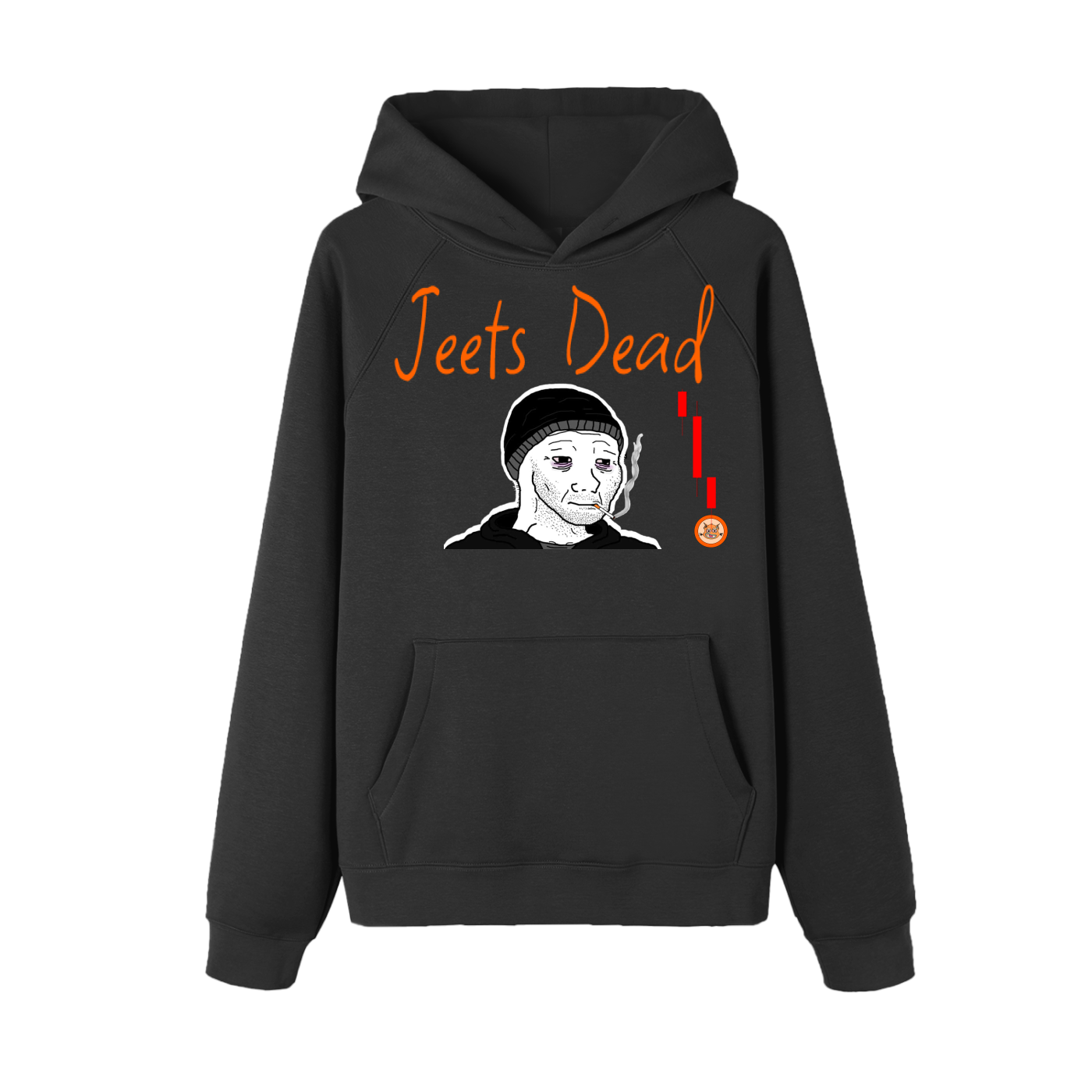 "Jeets Dead" Essential Raglan Sleeve Hoodie - 360 GSM