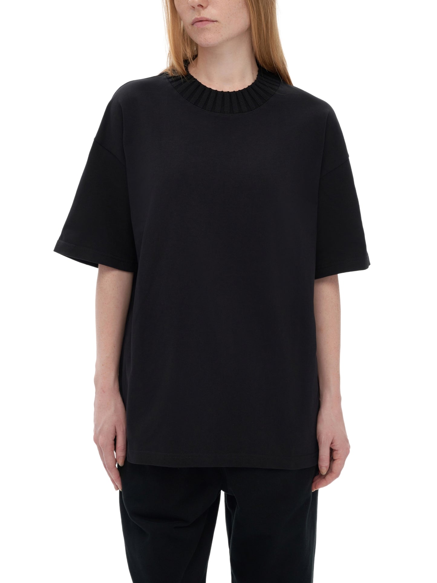 "God Candle" Heavyweight Knitted Round Neck T-Shirt - 305 GSM