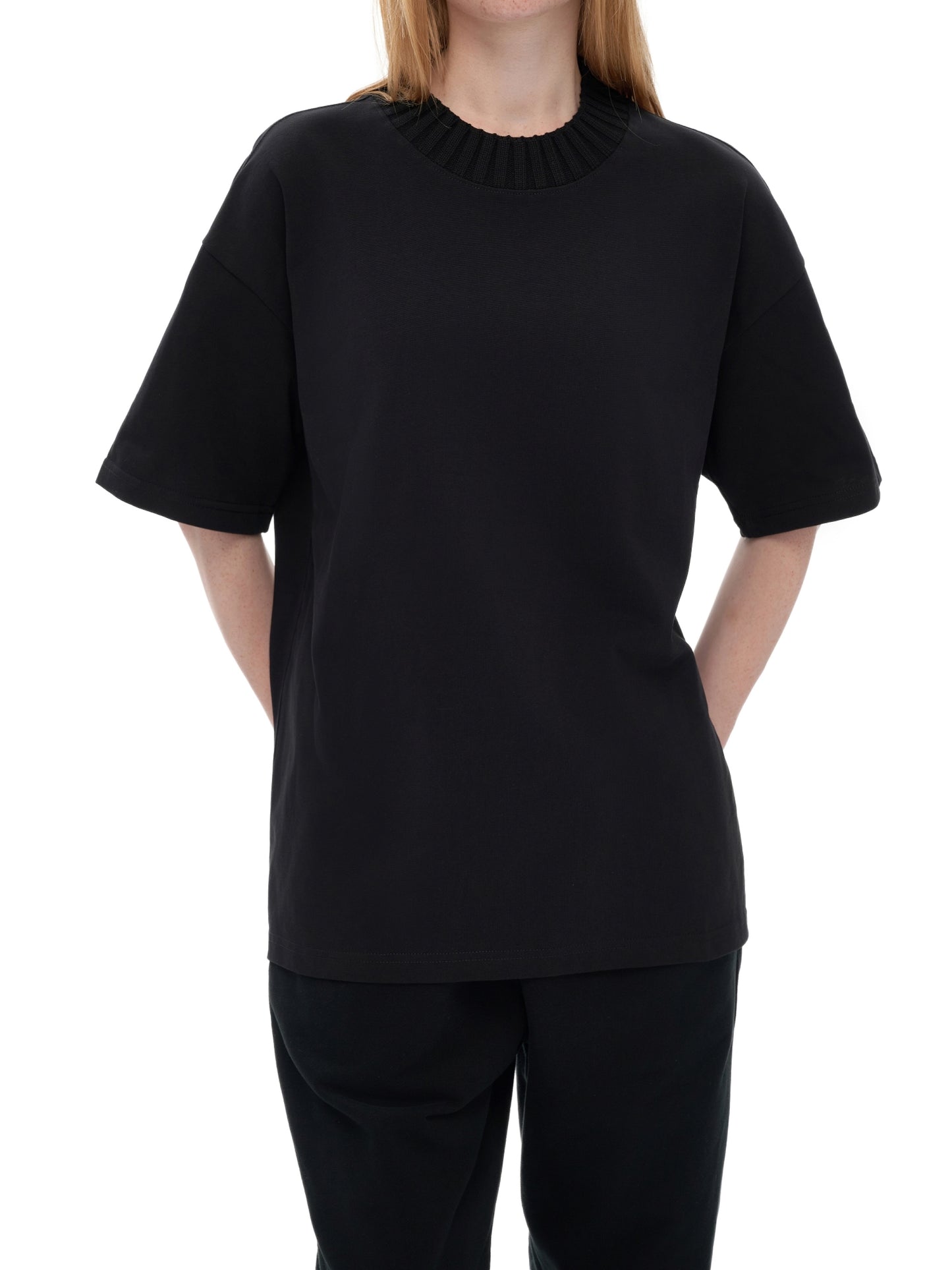 "God Candle" Heavyweight Knitted Round Neck T-Shirt - 305 GSM