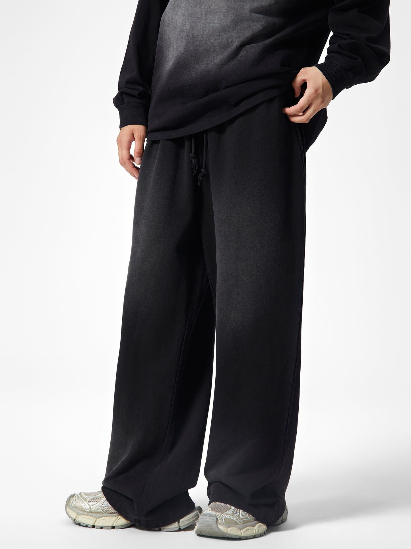 "KASnip Tech" Effortless Athleisure Pure Cotton Handcrafted Monkey Wash Loose fit Sweatpants - 350 GSM