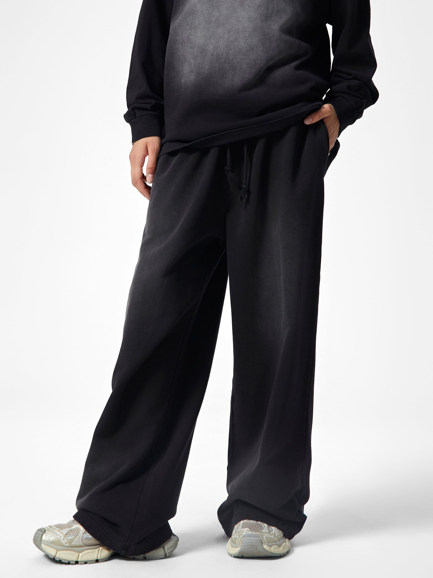 "KASnip Tech" Effortless Athleisure Pure Cotton Handcrafted Monkey Wash Loose fit Sweatpants - 350 GSM