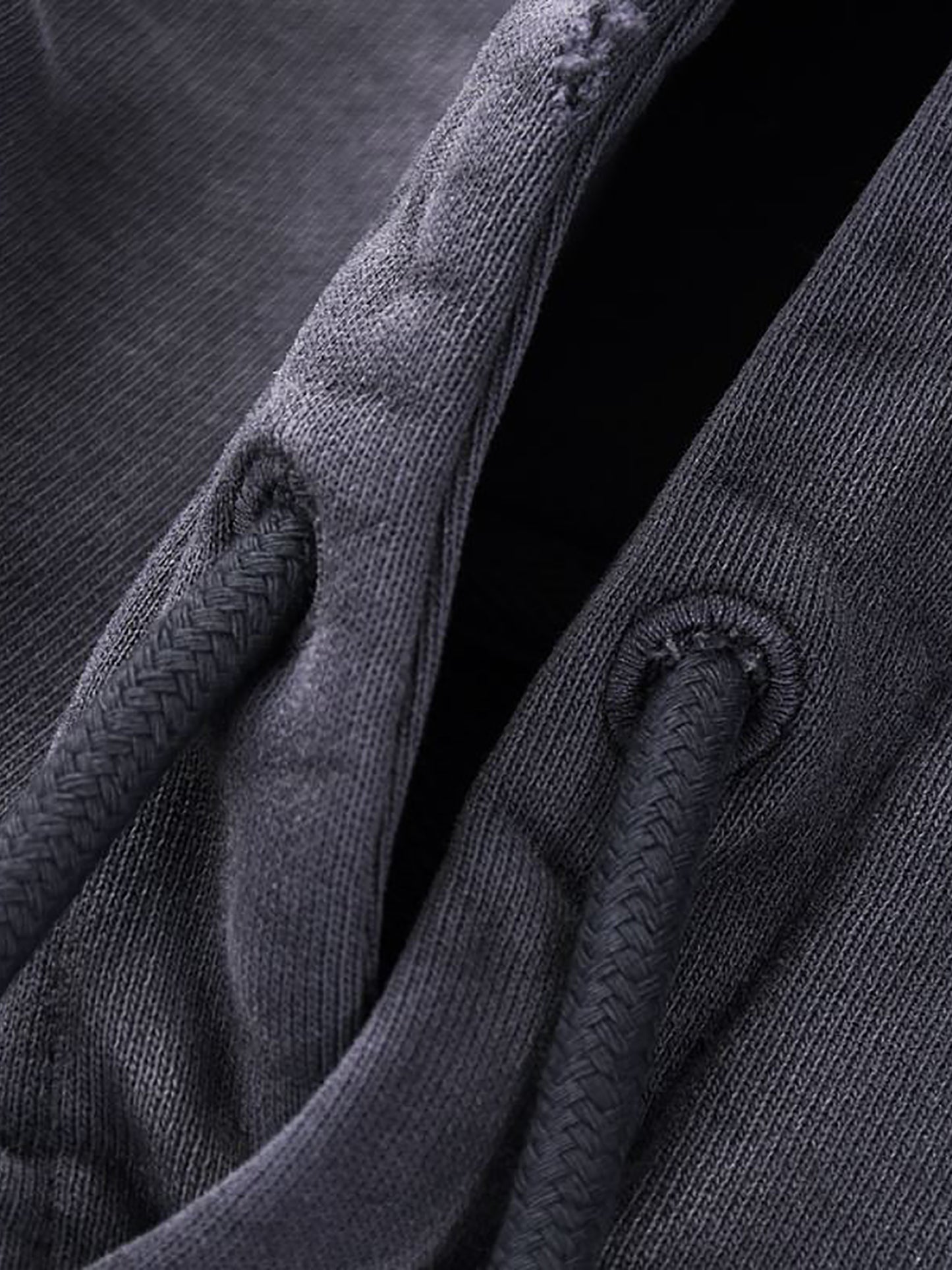 "Quantitative Trader" Heavyweight Pure Cotton Hand-Frayed Monkey Washed Hoodie