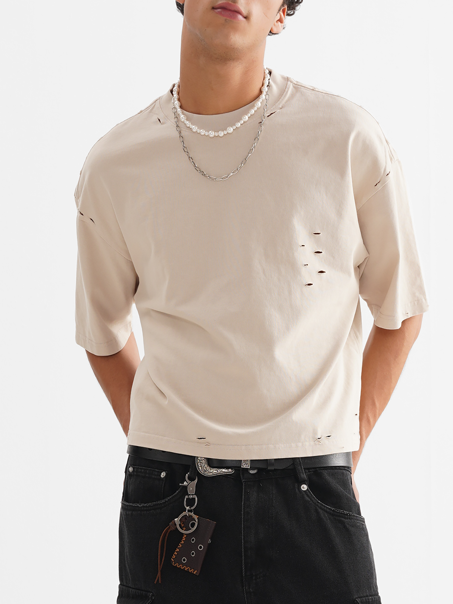 "Spark One Up!" Classic Frayed Boxy Tee - 250 GSM